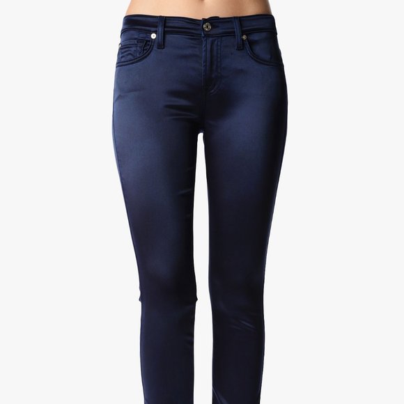 7 For All Mankind skinny satin jeans size 24 - Picture 13 of 17